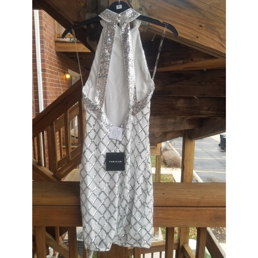 Price Drop! LAST ONE! Sequins Open Back Mini Dress - Picture 7 of 7